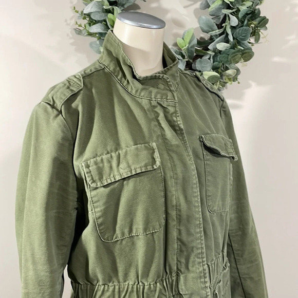 Kensie Jeans Olive Utility Jacket L - Picture 8 of 16